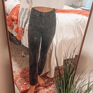 black BDG urban outfitter straight leg jeans